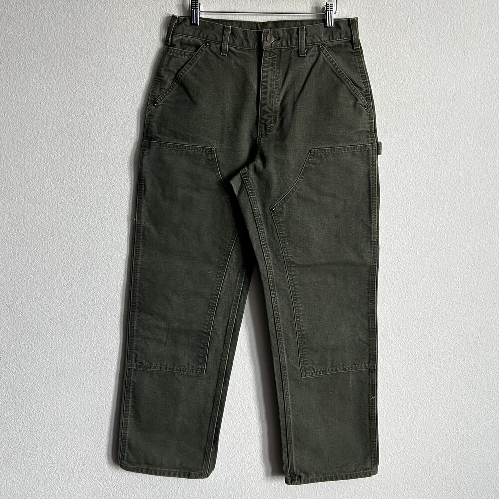 Carhartt B136 MOS green double knee work wear carpenter pants